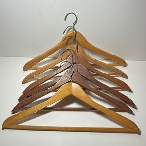 Vintage wood clothing hangers